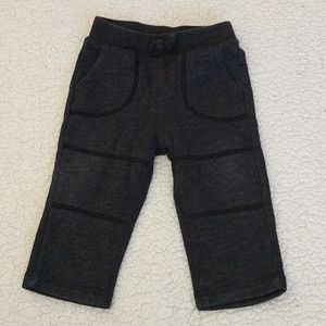 Jumping Beans boys 12 month dark gray fleece jogger pants